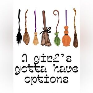 Whimsical Broomstick Art Print digital image